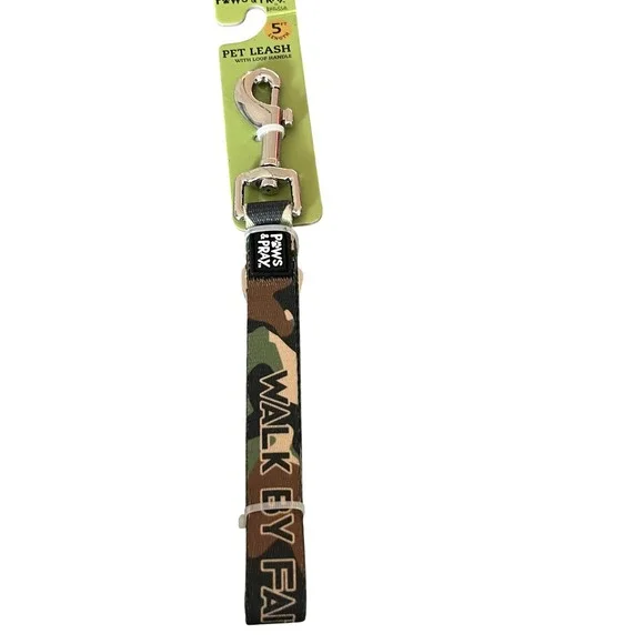 Kerusso Paws & Pray 5Ft Pet Leash Walk By Faith Camo w Loop‎ Handle NWT #1