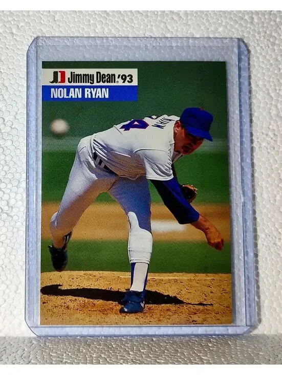 Nolan Ryan 1993 Jimmy Dean MLB #16 Baseball Card Texas Rangers