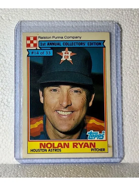 Nolan Ryan 1985 Purina MLB #14 Baseball Card Houston Astros