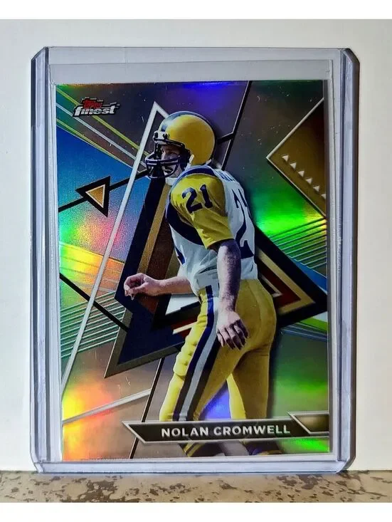 Nolan Cromwell 2023 Topps Finest Refractor NFL #203 Card Los Angeles Raiders
