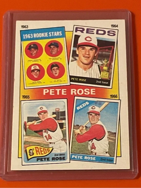Pete Rose Years 1963-1966 #2 1986 Topps Baseball Trading Card
