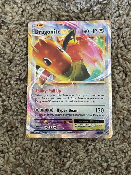 Pokémon Company Dragonite ex 90/97 Dragon Ultra Rare Holo 150 HP English