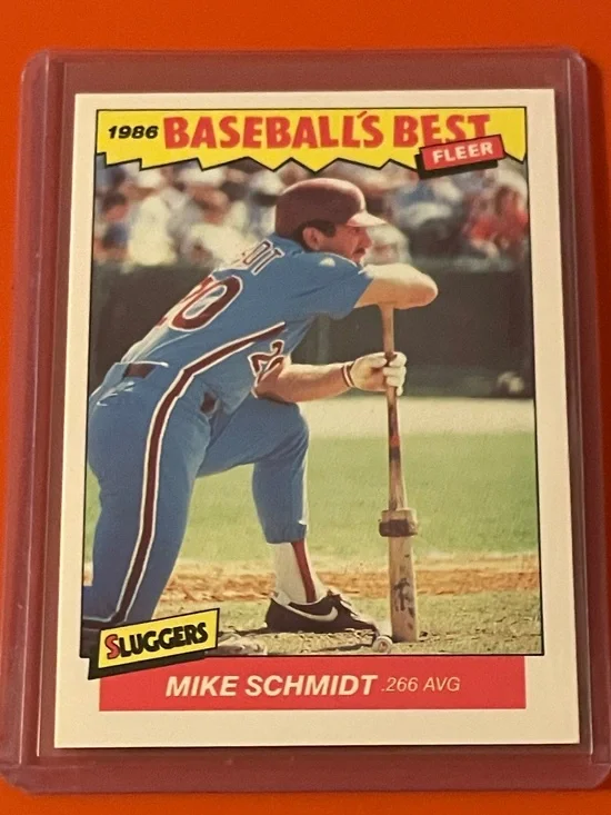 Mike Schmidt #33 1986 Fleer [Baseball’s Best] Baseball Trading Card