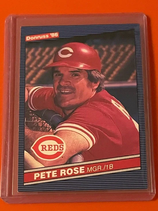 Pete Rose #62 1986 Donruss Baseball Trading Card