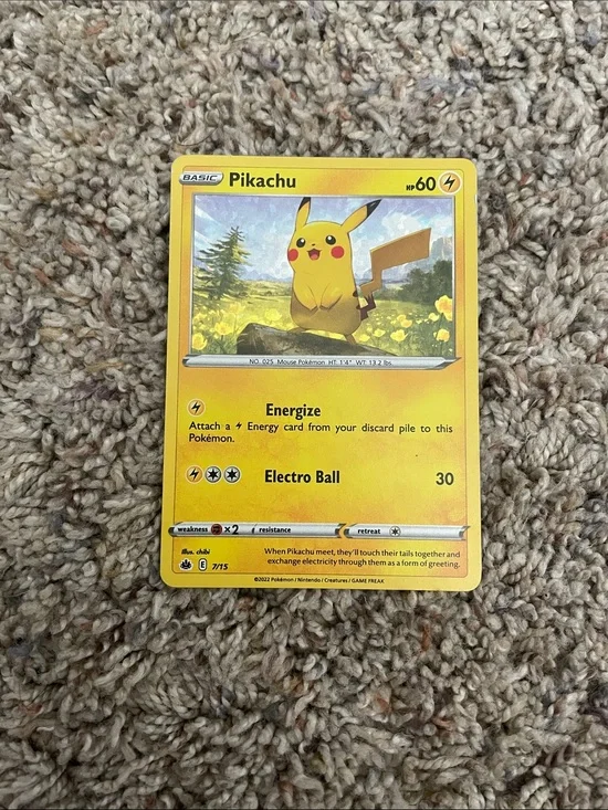 Pikachu 7/15 Confetti Holo Rare McDonald's Promo Pokémon TCG