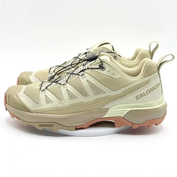 Salomon Beige and Peach Trail Running Shoes