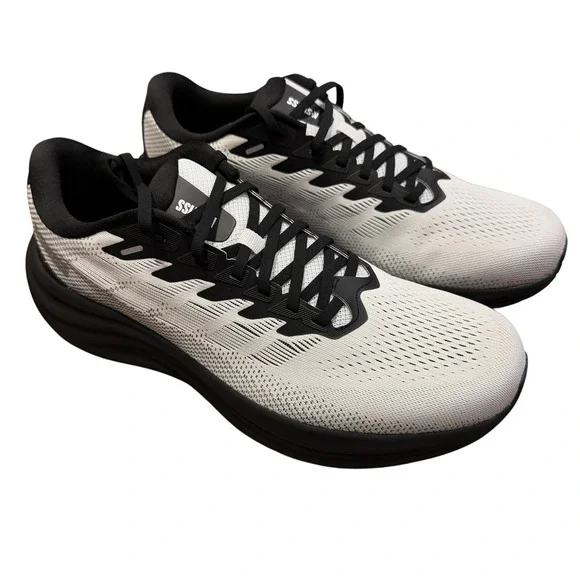 K-Swiss S-SHADX Running Athletic Shoes Men Size 12 White Grey New 04966-106-M