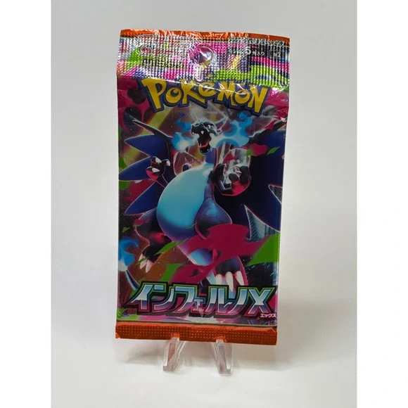 Pokemon Japanese Inferno X SV8a Booster Pack Charizard Terastal ex Sealed 5 Card
