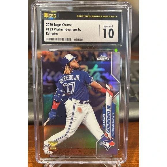Vladimir‎ Guerrero Jr 2020 Topps Chrome 133 Refractor Rookie Cup CSG 10