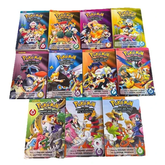 Pokémon‎ Adventures Manga Lot Vol 1–11 Diamond Pearl Platinum VIZ Kids