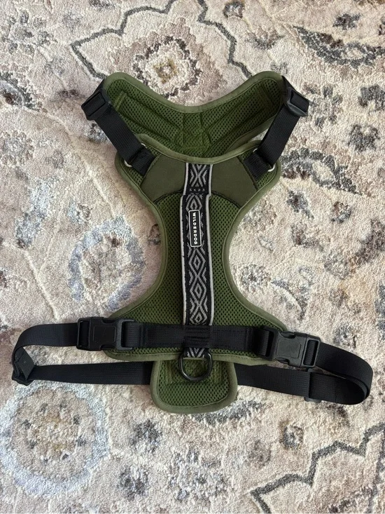 Ruffwood Olive Green Padded No-Pull Dog Harness