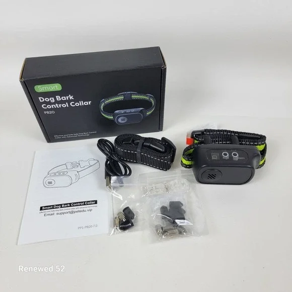 Smart Dog Bark Control Collar PB20 Adjustable Training IP67 Rechargeable 3 Modes