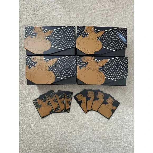 4 EMPTY BOX Eevee Shining Fates‎ Pokemon TCG Elite Trainer Box W/ 8 Dividers ETB