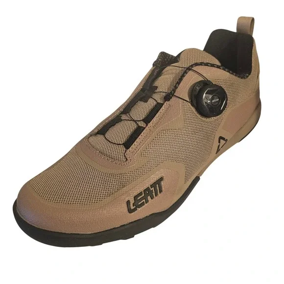 Leatt MTB 6.0 Clip V21 Mountain Bike Shoes Desert Tan Mens Size 10 SPD Cycling