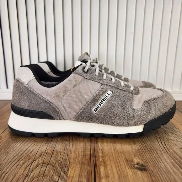 Merrell Solo Luxe 2 Sneakers Men's 8.5 Gray Rough-Out Suede Hiking Shoes J004239