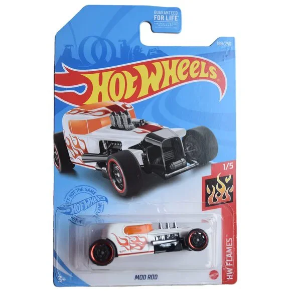 Hot Wheels Mod Rod, HW Flames 1/5 White 189/250