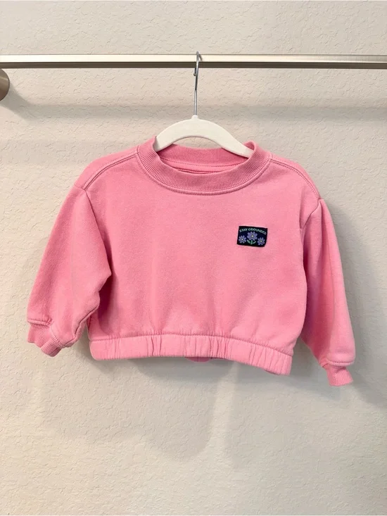 Balloon-Sleeve Sweatshirt for Toddler Girls