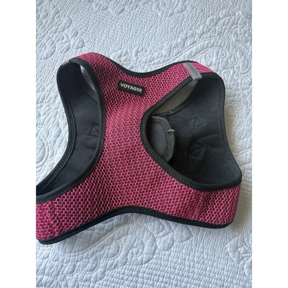 Voyager Step-in Air Dog Harness - All Weather Mesh Step in Vest Medium Pink