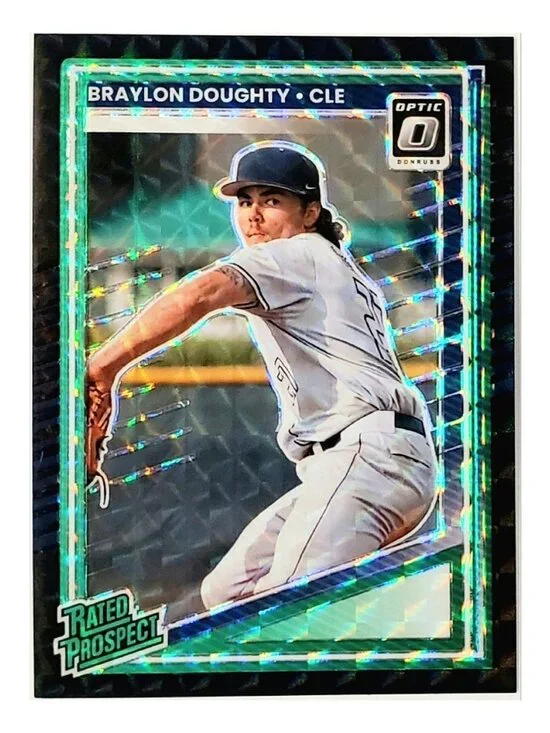 BRAYLON DOUGHTY ROOKIE 1/1 BLACK FINITE PRIZM SP 2025 DONRUSS OPTIC #106