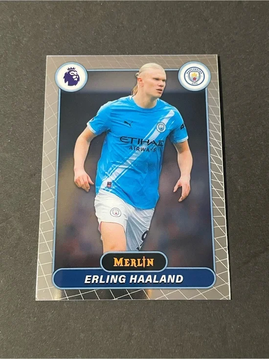 2026 Merlin Premier League Erling Haaland Manchester City #123 Base Card