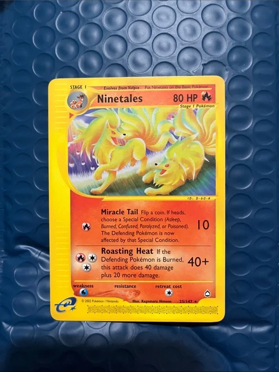 Ninetales Pokémon Card - e-reader 2002 Nintendo