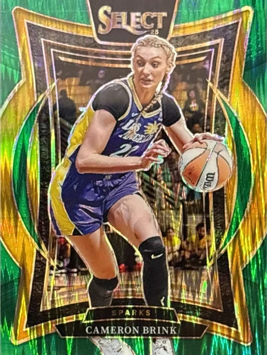 Panini Select Cameron Brink Green Prizm Holographic Rookie Card