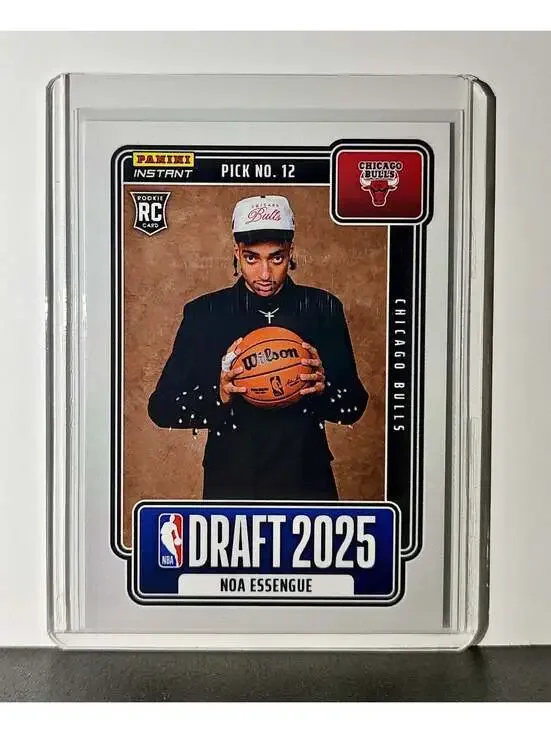 Noa Essengue Rookie 2025-26 Panini NBA #12 Draft Night Card Chicago Bulls