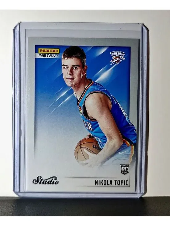 Nikola Topic 2024-25 Panini NBA Studio #37 Rookie Card OC Thunder 1/275