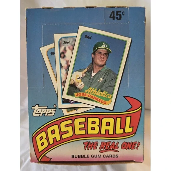 Topps 1989 Open Box With 36 Sealed Packs NOS
