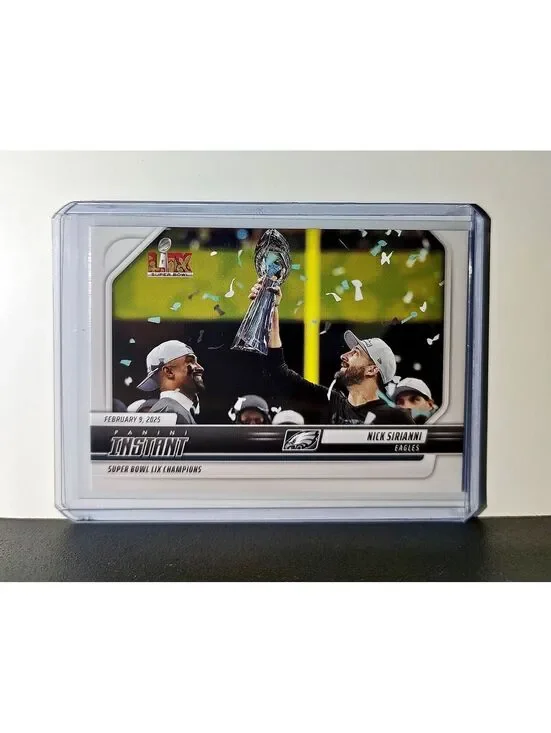 Nick Sirianni 2024 Panini Super Bowl LIX Champions NFL #36 Football Card Eagles