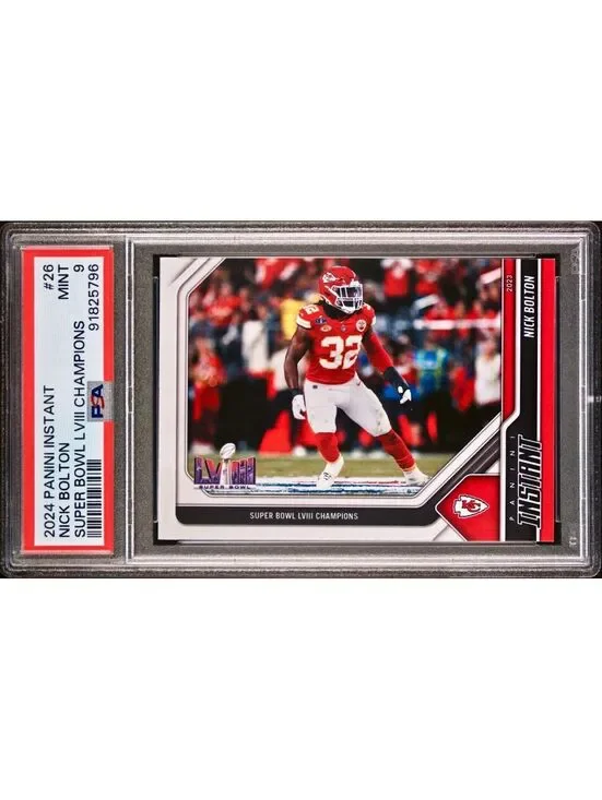 Nick Bolton 2023 Panini NFL Superbowl Champions #26 Card PSA 9 Mint