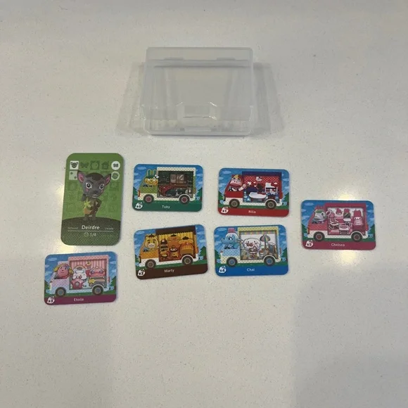 Lot of 7 animal crossing cards