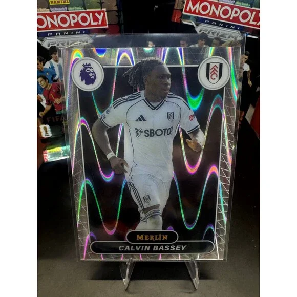 2026 Topps Merlin Premier League #96 Calvin Bassey, Fulham Raywave Refractor