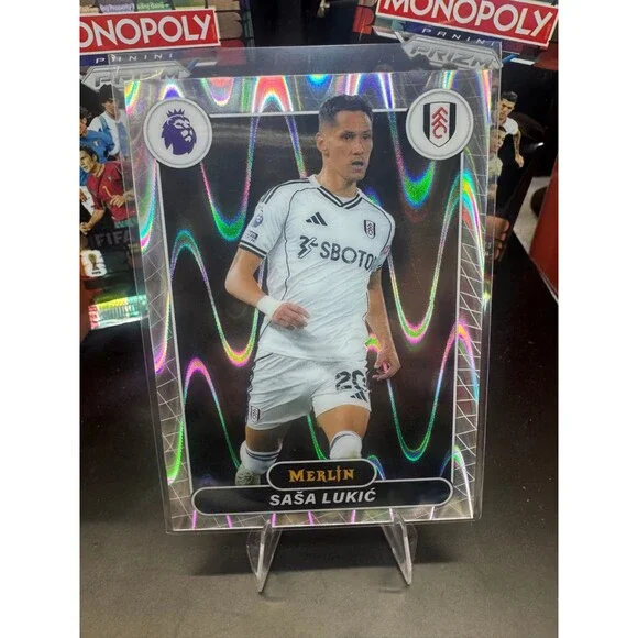 2026 Topps Merlin Premier League #100 Saša Lukić, Fulham Raywave