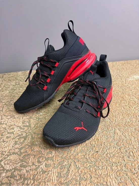 Puma Mens Axelion Spark 193481-01 Black Casual Shoes Sneakers Size 7.5