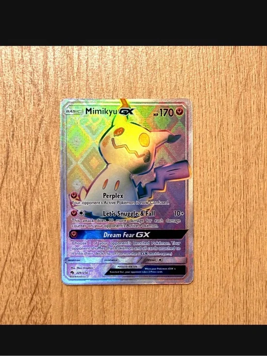 Mimikyu GX secret rare customized cards