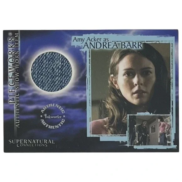 2008 Inkworks Supernatural Connections Pieceworks #PW4 Amy Acker / Andrea Barr