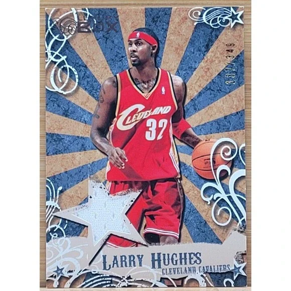 2006-07 TOPPS LUXURY BOX‎ LARRY HUGHES #D/349 GAME USED JERSEY CAVS