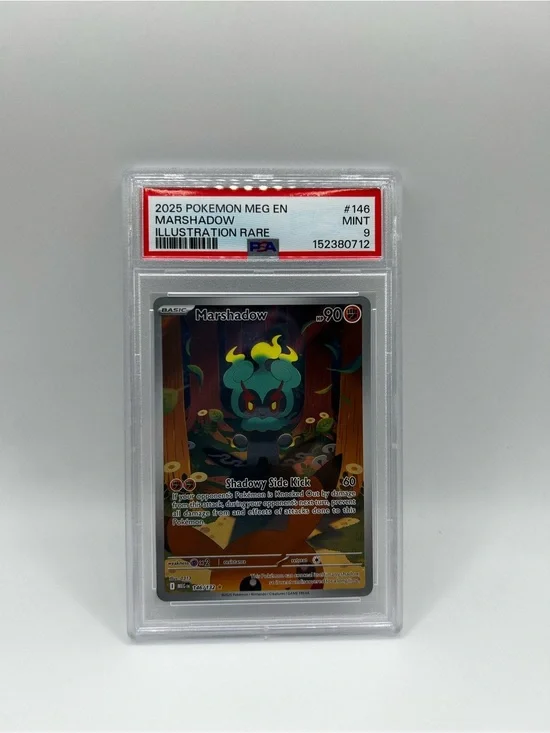 Pokemon Marshadow Illustration Rare PSA 9 Graded Card - 2025 MEG EN
