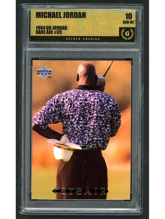 1994 Upper Deck MJ Rare Air #35 Michael Jordan Bulls HOF Graded Gem Mint 10