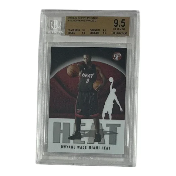 Dwyane Wade 2003-04 Topps Pristine RC BGS 9.5 Gem Mint Miami Heat Rookie Card