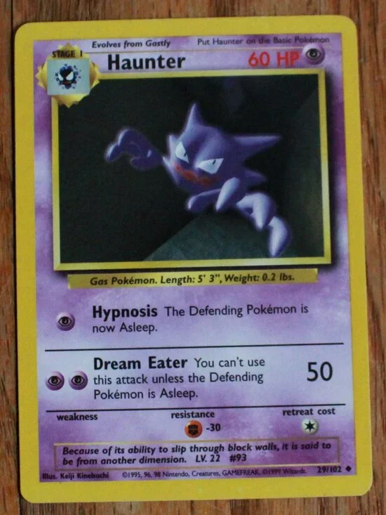 Vintage Pokemon 1999 