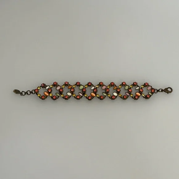 SORRELLI Multicolor Crystal Link Bracelet