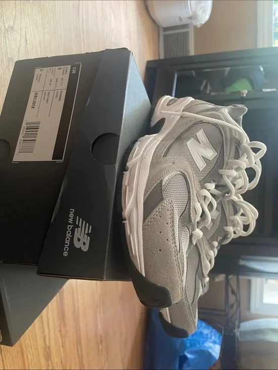 New Balance Gray Athletic Sneakers with White Accents