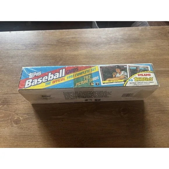 1992 Topps Baseball Factory Sealed Complete Set 792 Cards + 10 Topps Gold Cards