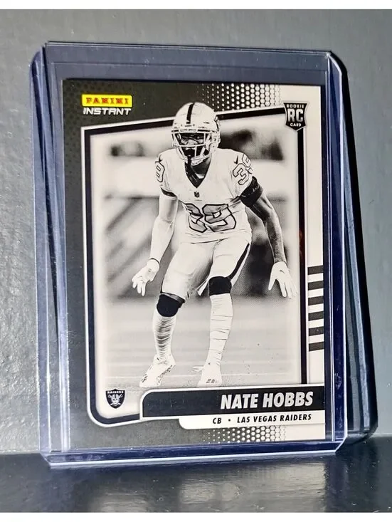 Nate Hobbs 2021 Panini NFL Black and White Rookies #44 Card 1/2728