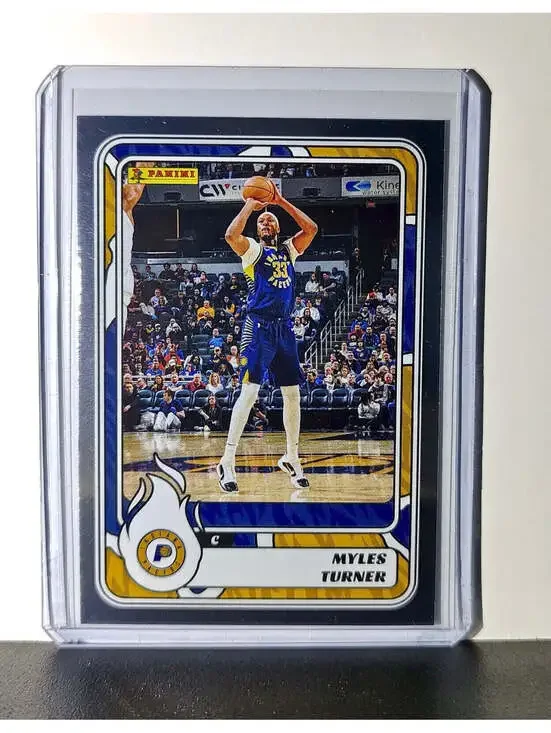 Myles Turner 2024-25 Panini NBA #32 Foil Sticker Card Indiana Pacers