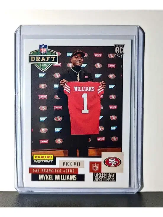 Mykel Williams Rookie 2025 NFL Draft #8 Card San Francisco 49ers 1 of 755