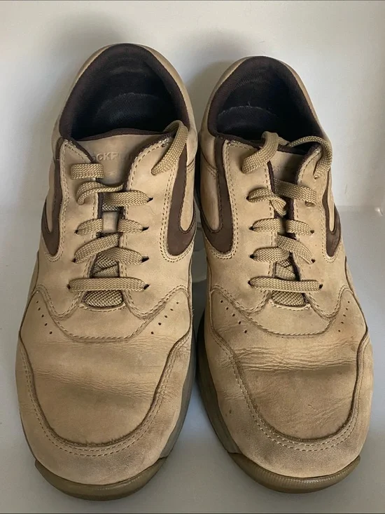 Men's ROCKPORT PROWALKER Size 10 1/2  Lace-Up Sneakers in Tan with Brown Accents