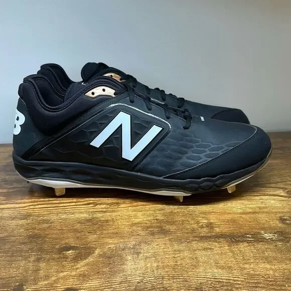 New Balance Mens Baseball Football Cleats‎ size 16 L3000SK4 Black Low Top